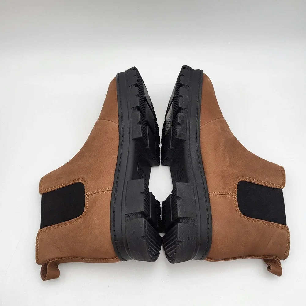 Ugg Kids Big Girls Size 4‎ Brown Suede Leather Slip On Boots